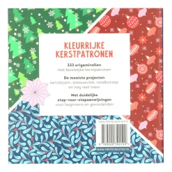 Diy|Knutselspullen*DILLE & KAMILLE 333 vellen origami papier, kleurrijke kerst