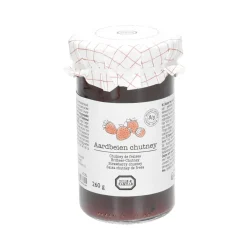 Goed Gevulde Hapjesplank|Chutneys*DILLE & KAMILLE Aardbeienchutney, biologisch, 260 gram