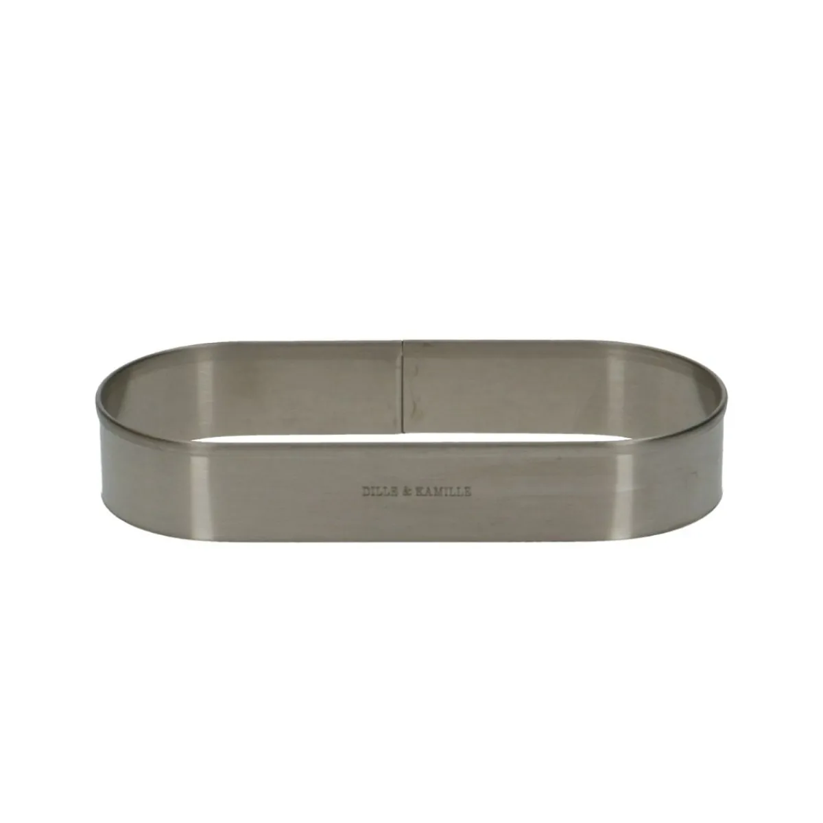 Bakvormen*DILLE & KAMILLE Bakring voor slof, rvs, 12 x 5 cm