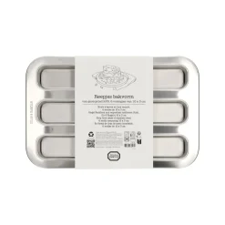 Bakvormen*DILLE & KAMILLE Bakvorm reepjes, gerecycled rvs, PFAS-vrij, 6 stuks