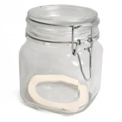 Inmaken & Wecken*DILLE & KAMILLE Beugelpot, glas, vierkant, 0,75 l