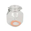Inmaken & Wecken*DILLE & KAMILLE Beugelpot, glas, vierkant, 1 l