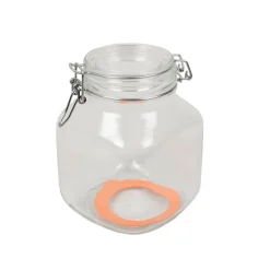 Inmaken & Wecken*DILLE & KAMILLE Beugelpot, glas, vierkant, 1 l