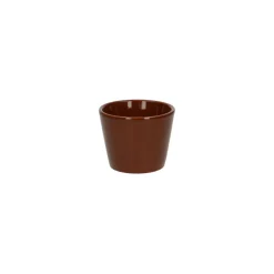 Bloempotten*DILLE & KAMILLE Bloempot, aardewerk, cognacbruin, Ø 7 cm