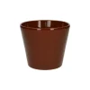 Bloempotten*DILLE & KAMILLE Bloempot, aardewerk, cognacbruin, Ø 15,5 cm