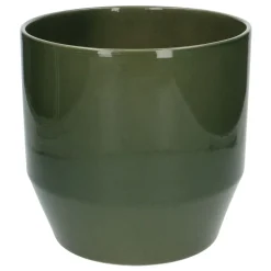 Bloempotten*DILLE & KAMILLE Bloempot, aardewerk, donkergroen, Ø 23 cm
