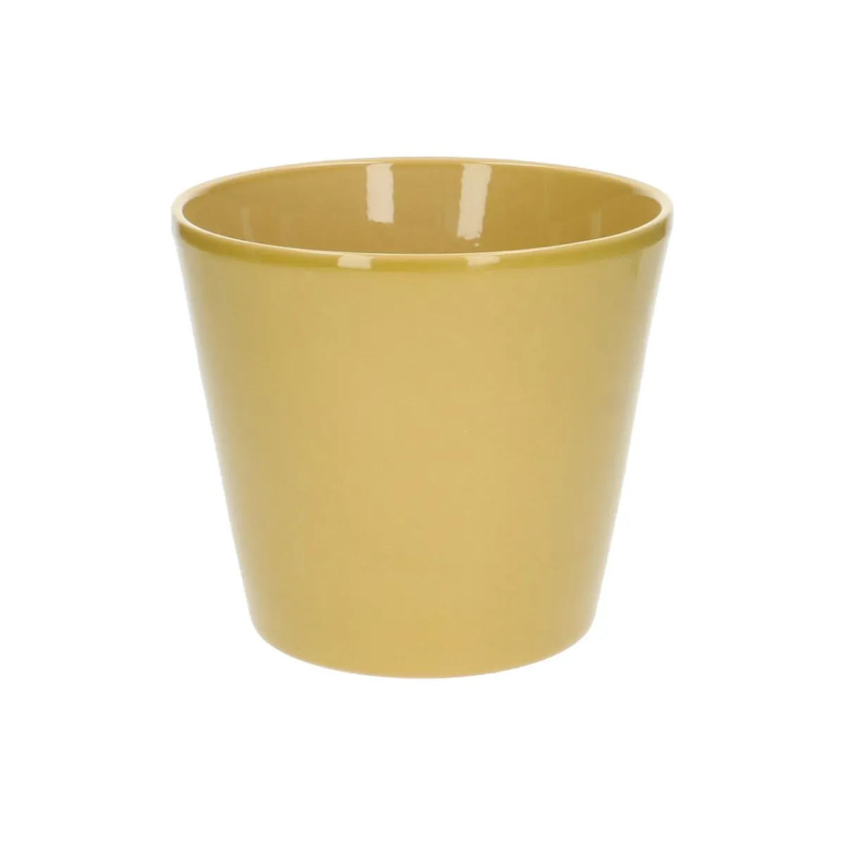 Bloempotten*DILLE & KAMILLE Bloempot, aardewerk, geel, Ø 17,5 cm