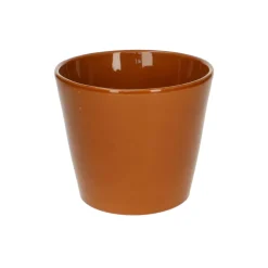 Bloempotten*DILLE & KAMILLE Bloempot, aardewerk, terracotta kleur, Ø15,5 cm