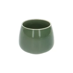 Bloempotten*DILLE & KAMILLE Bloempot 'Juul', aardewerk, groen, Ø 9,5 cm