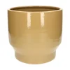 Bloempotten*DILLE & KAMILLE Bloempot 'Pato', aardewerk, karamel, Ø27 cm