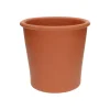 Terracotta Bloempotten*DILLE & KAMILLE Bloempot ronde rand, donker terracotta, ø 23 cm