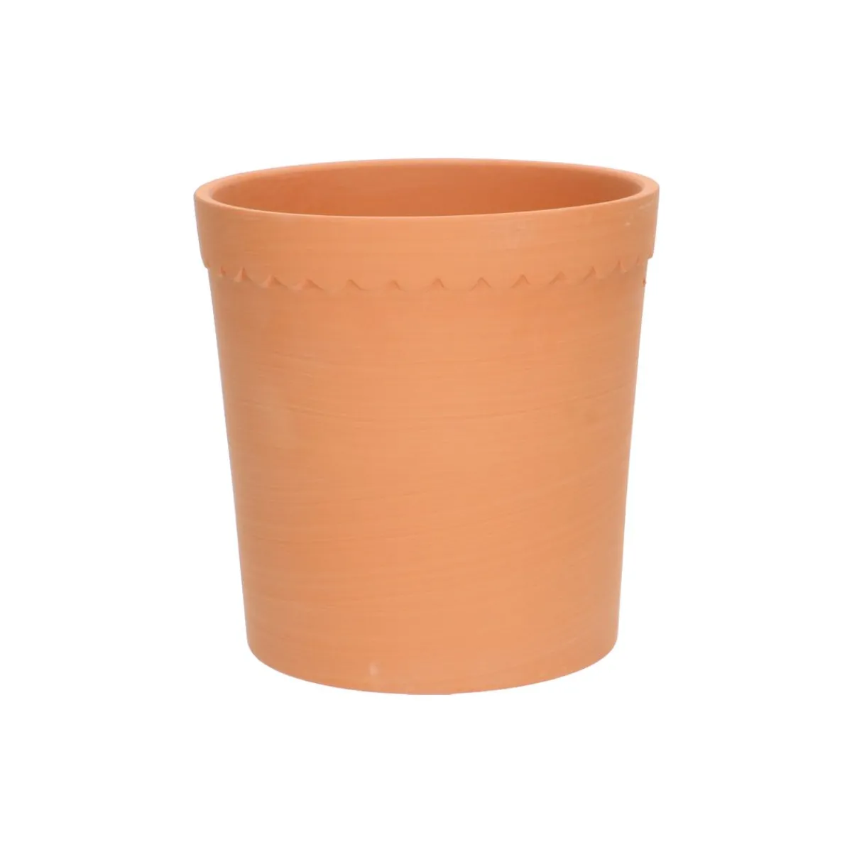 Terracotta Bloempotten*DILLE & KAMILLE Bloempot schulprand, terracotta, ø 17 cm