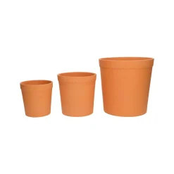 Terracotta Bloempotten*DILLE & KAMILLE Bloempot schulprand, terracotta, ø 17 cm