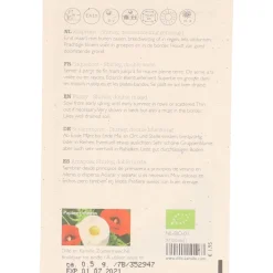 Zaaien*DILLE & KAMILLE Bloemzaden, biologisch, klaproos, 0.5 gr, 0.5 g