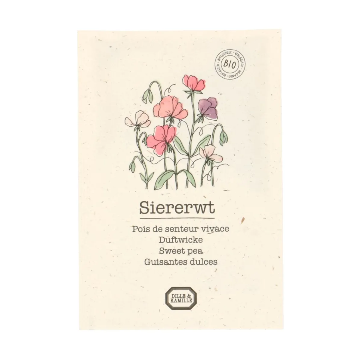 Zaaien*DILLE & KAMILLE Bloemzaden, biologisch, Siererwt Lathyrus, 2 g