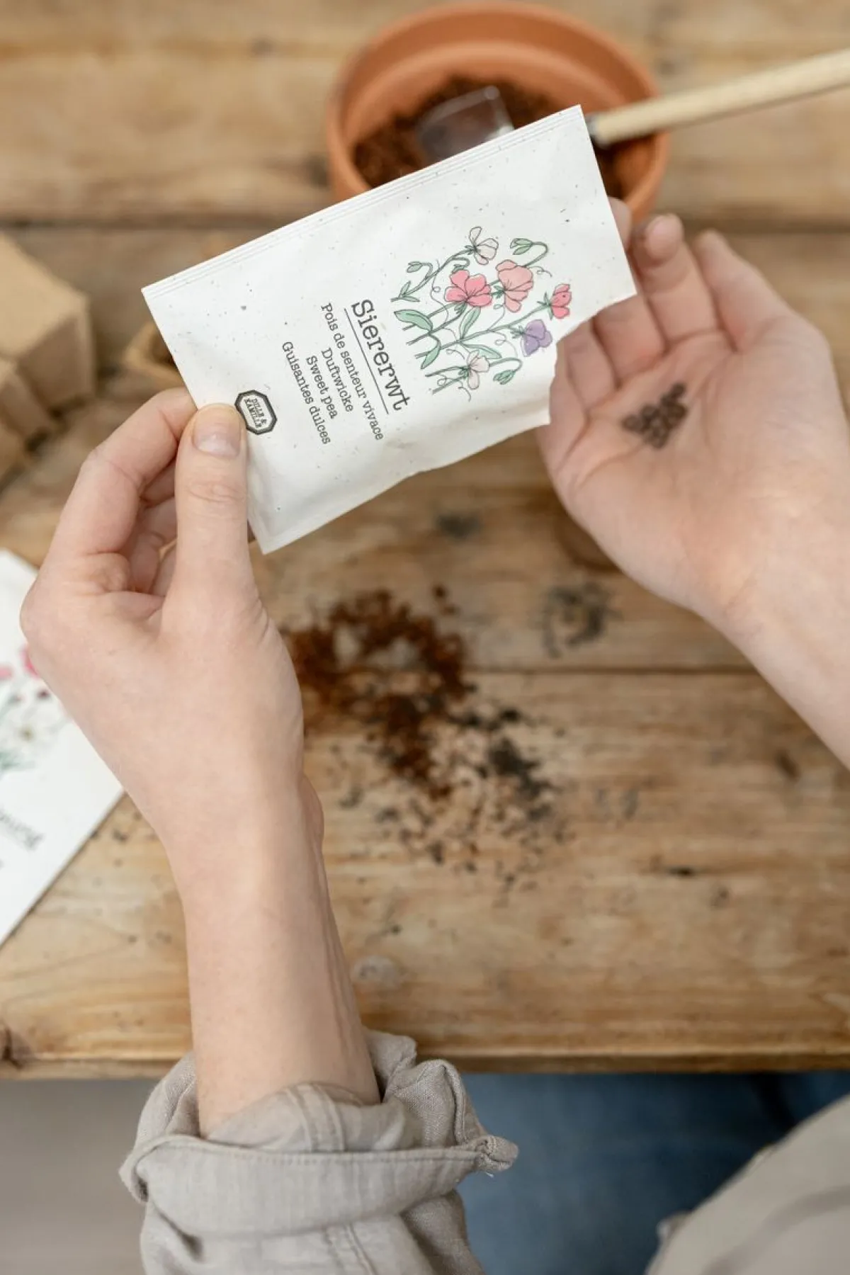 Zaaien*DILLE & KAMILLE Bloemzaden, biologisch, Siererwt Lathyrus, 2 g