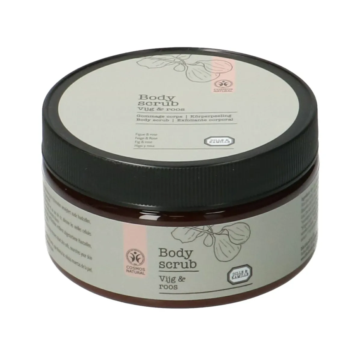 Lichaamsverzorging*DILLE & KAMILLE Bodyscrub, vijg & roos, 200 ml