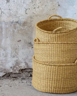 Kinderkamer|Rieten Manden*DILLE & KAMILLE Bolgamand, Ø 42 cm