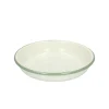 Picknick|Borden*DILLE & KAMILLE Bord diep, emaille, groengrijs/wit, Ø 15 cm