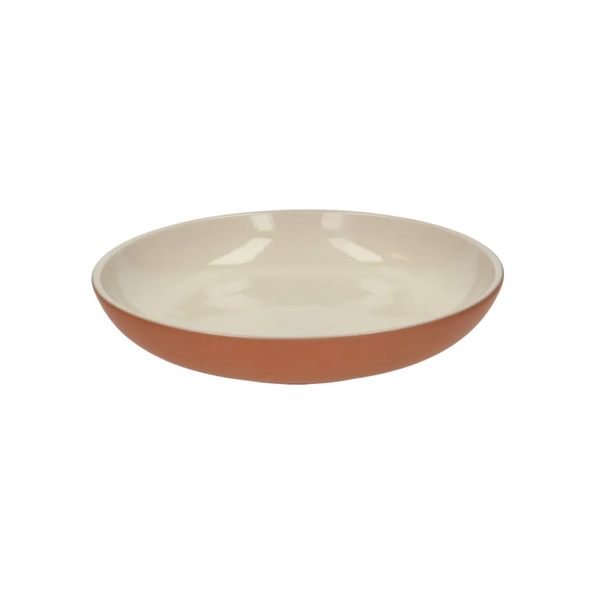 Borden|Serviessets*DILLE & KAMILLE Bord diep kiezel, terracotta, ø 23 cm