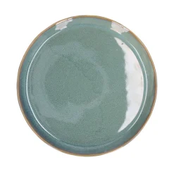 Borden|Serviessets*DILLE & KAMILLE Bord reactieve glazuur, steengoed, groen, Ø 20,5 cm