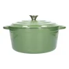 Pannen Vol Smaak|Pannen*DILLE & KAMILLE Braadpan, gietijzer, groen, Ø 29 cm