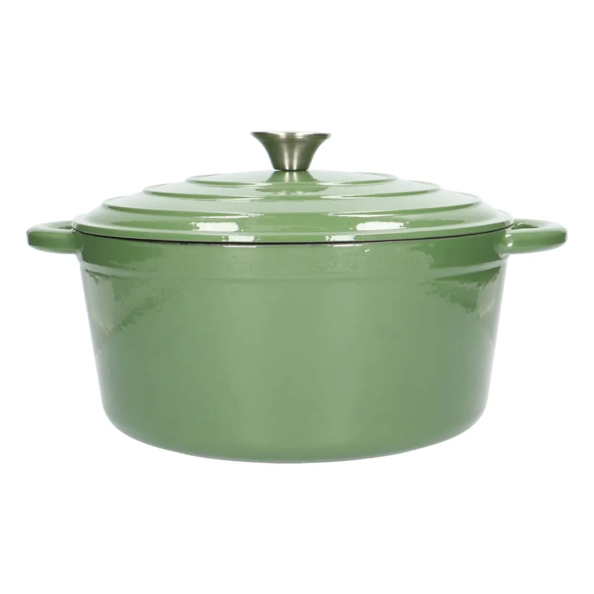 Pannen Vol Smaak|Pannen*DILLE & KAMILLE Braadpan, gietijzer, groen, Ø 29 cm