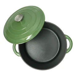 Pannen Vol Smaak|Pannen*DILLE & KAMILLE Braadpan, gietijzer, groen, Ø 29 cm