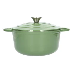 Pannen Vol Smaak|Bakken Met Peren*DILLE & KAMILLE Braadpan, gietijzer, groen, Ø 24 cm