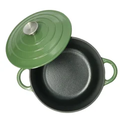 Pannen Vol Smaak|Bakken Met Peren*DILLE & KAMILLE Braadpan, gietijzer, groen, Ø 24 cm