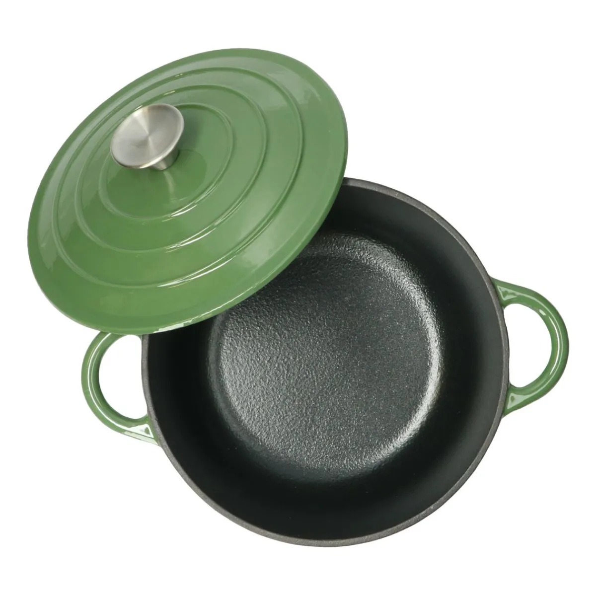Pannen Vol Smaak|Bakken Met Peren*DILLE & KAMILLE Braadpan, gietijzer, groen, Ø 24 cm