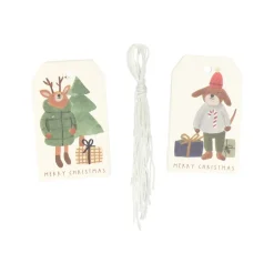 Cadeaulabels*DILLE & KAMILLE Cadeaulabels, winterbos, papier, 10 stuks