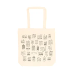 Canvas Tassen|Boodschappentassen*DILLE & KAMILLE Canvas tas, , bio-katoen, geveltjes, 38 x 38 cm