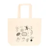 Canvas Tassen|Boodschappentassen*DILLE & KAMILLE Canvas tas, , bio-katoen, groente,groot, 48 x 40 x 10 cm