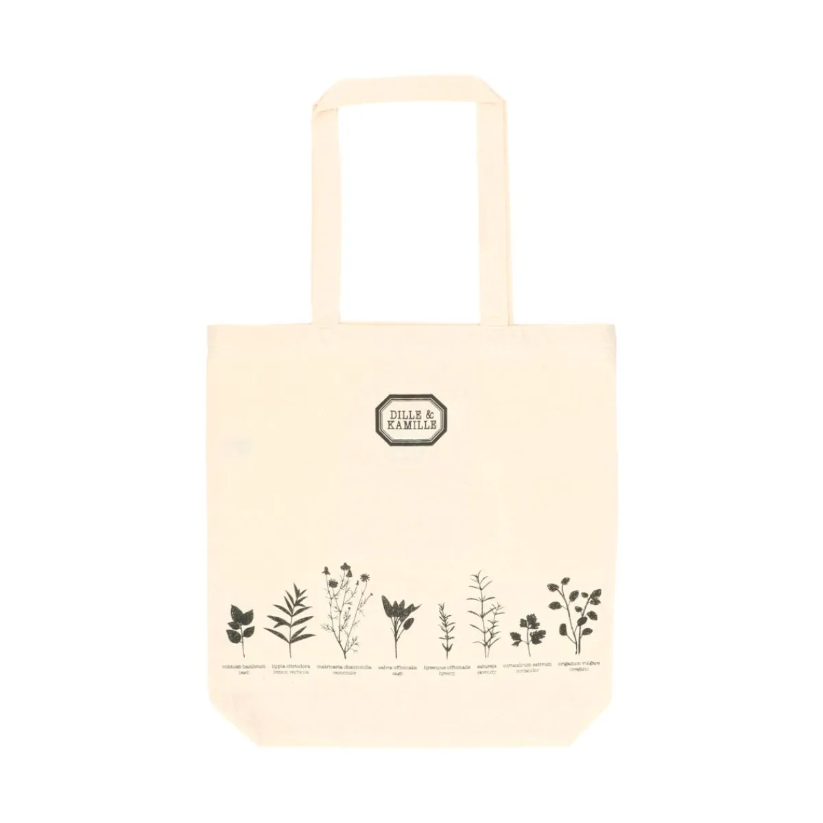 Canvas Tassen|Boodschappentassen*DILLE & KAMILLE Canvas tas, , bio-katoen, keukenkruiden,38 x 38 cm