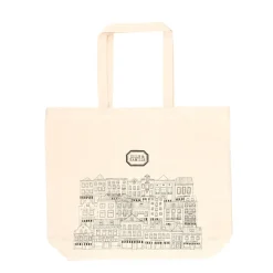 Canvas Tassen*DILLE & KAMILLE Canvas tas, , bio-katoen, gevels, groot, 48 x 40 x 10 cm