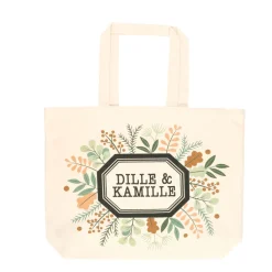 Canvas Tassen|Boodschappentassen*DILLE & KAMILLE Canvas tas, , bio-katoen, takjes en blaadjes, groot, 40 x 50 x 10 cm