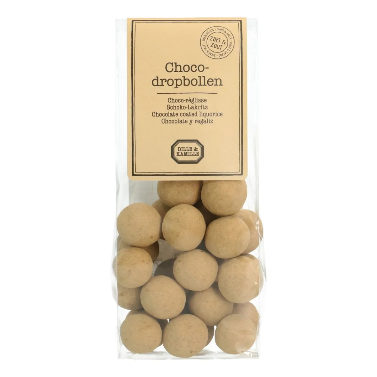 Chocolade|Snoep*DILLE & KAMILLE Choco-dropbollen, 150 gr