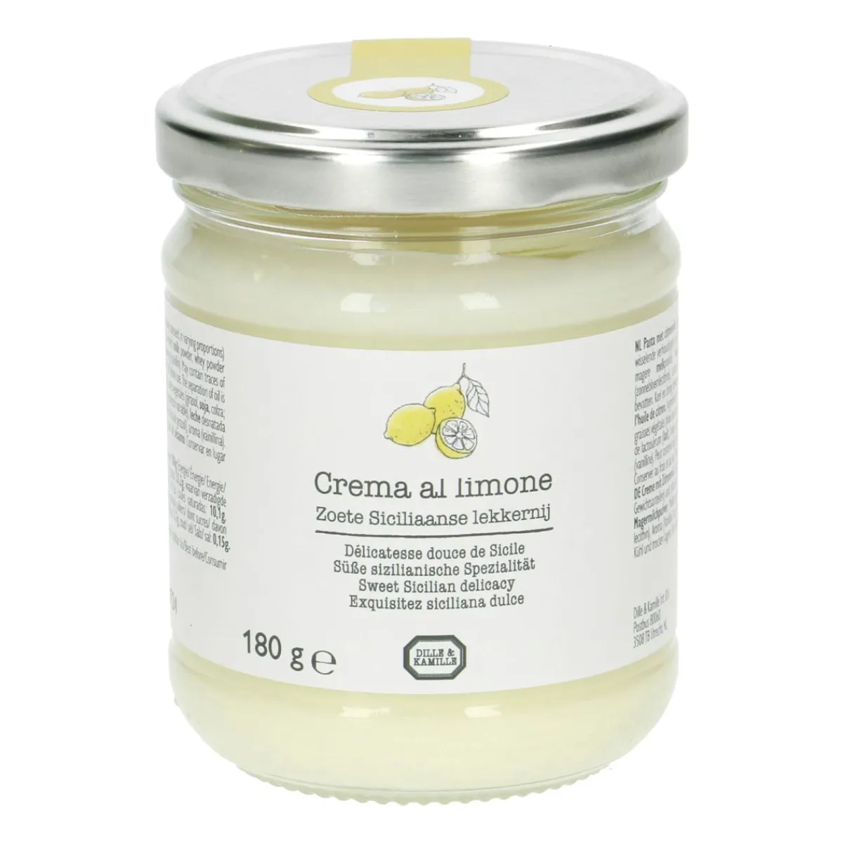 Crème*DILLE & KAMILLE Citroencrème, 180 gram