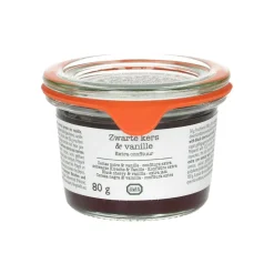 Confituur*DILLE & KAMILLE Confiture, zwarte kers/vanille, 80 gram