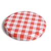 Inmaken & Wecken*DILLE & KAMILLE Deksel, rood/wit geruit, voor inmaakpot glad en inmaakpot met facetten