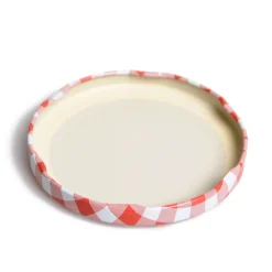 Inmaken & Wecken*DILLE & KAMILLE Deksel, rood/wit geruit, voor inmaakpot glad en inmaakpot met facetten