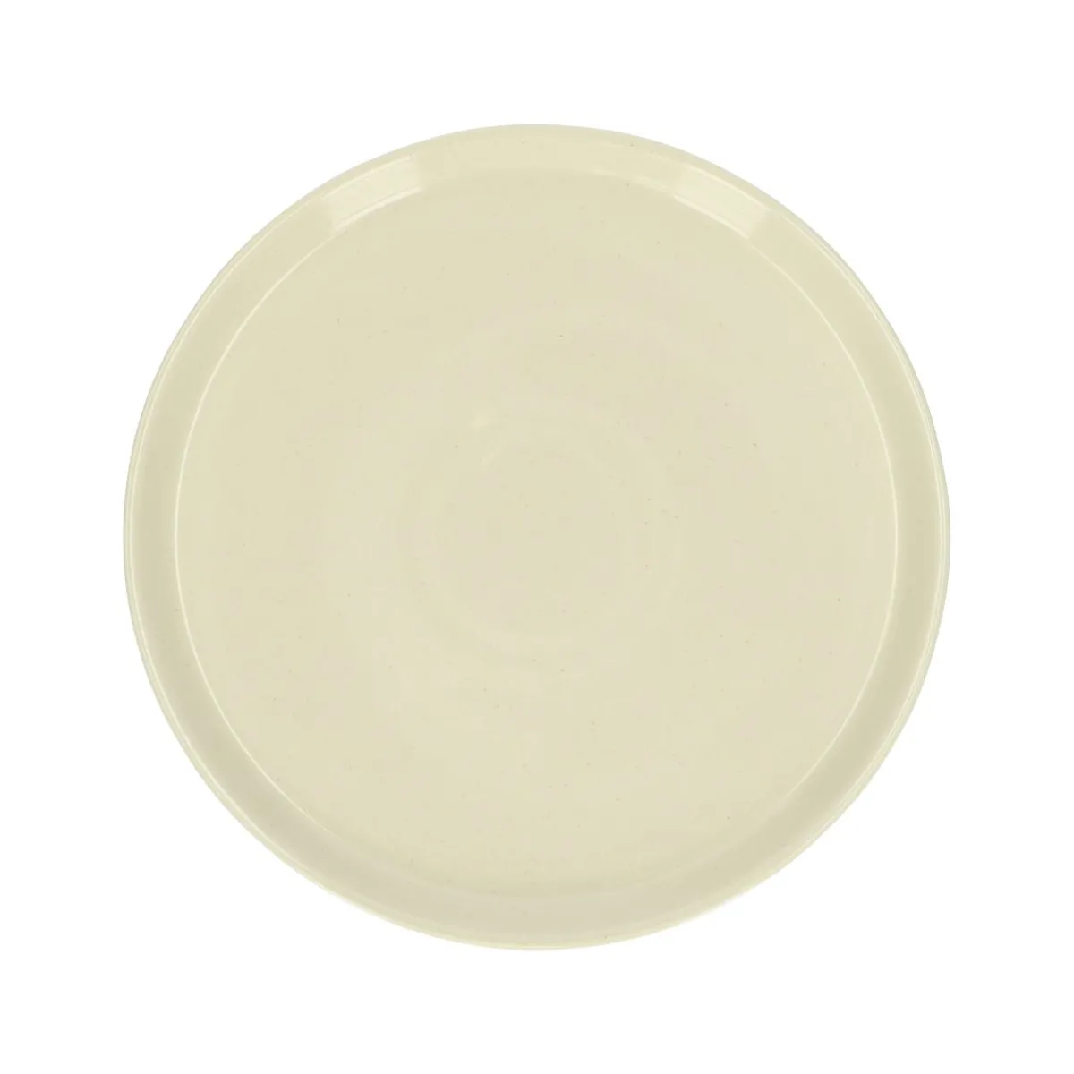 Borden|Serviessets*DILLE & KAMILLE Dinerbord, steengoed, beige, spikkel, Ø 25 cm