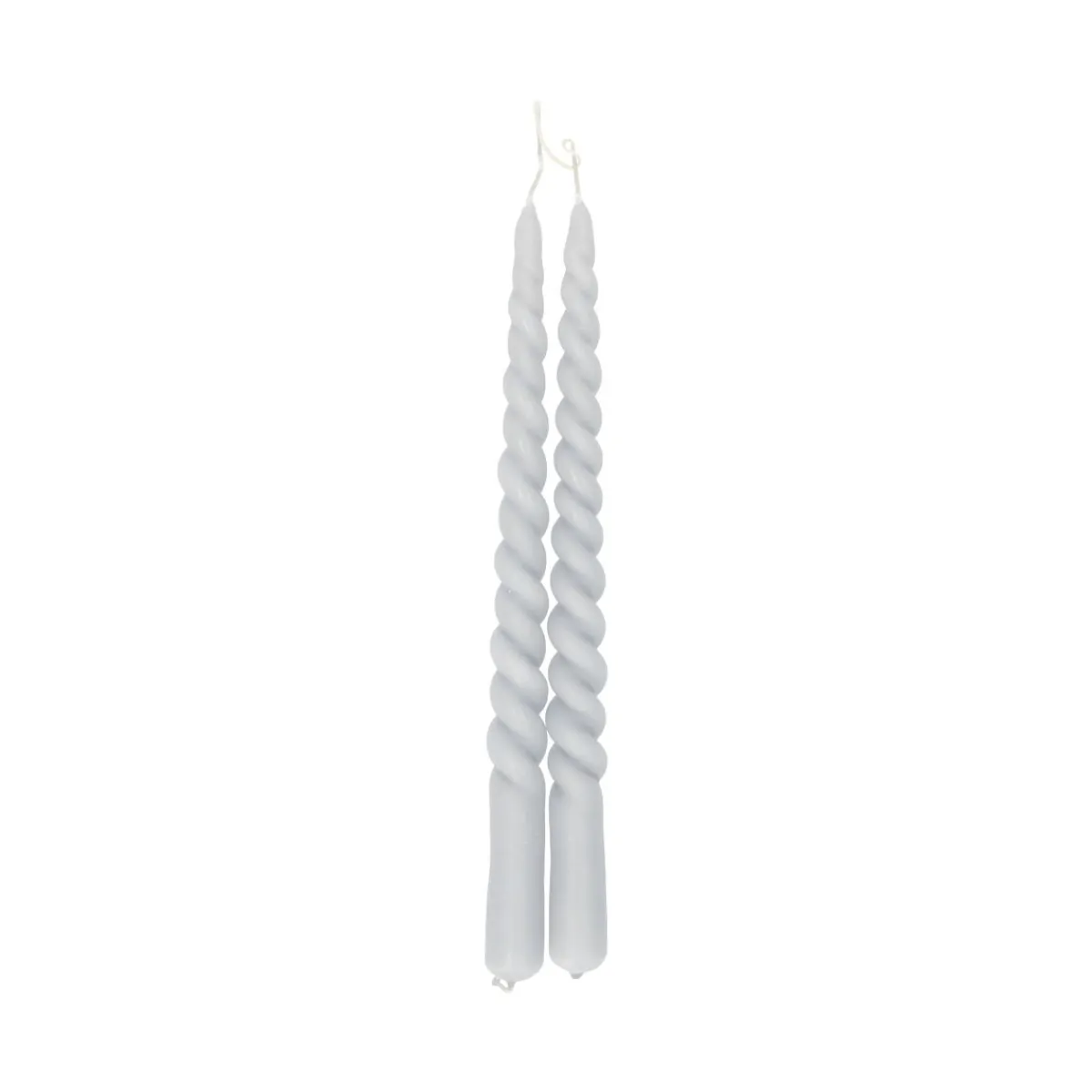 Vorm Kaarsen|Gedraaide Kaarsen*DILLE & KAMILLE Dinerkaars gedraaid, lavendel, 29 cm, set van 2