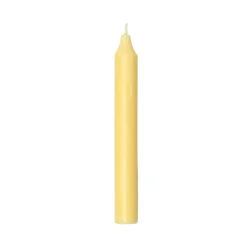 Dinerkaarsen*DILLE & KAMILLE Dinerkaars, lichtgeel, 18 cm