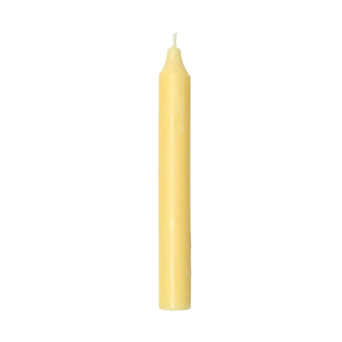 Dinerkaarsen*DILLE & KAMILLE Dinerkaars, lichtgeel, 18 cm