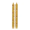 Warm Wonen|Herfst Decoratie*DILLE & KAMILLE Dinerkaarsen, geel met paddenstoelen, 25 cm, 2 stuks