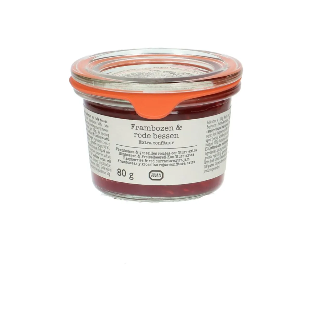 Confituur*DILLE & KAMILLE Extra-confituur, frambozen & bessen, 80 gram