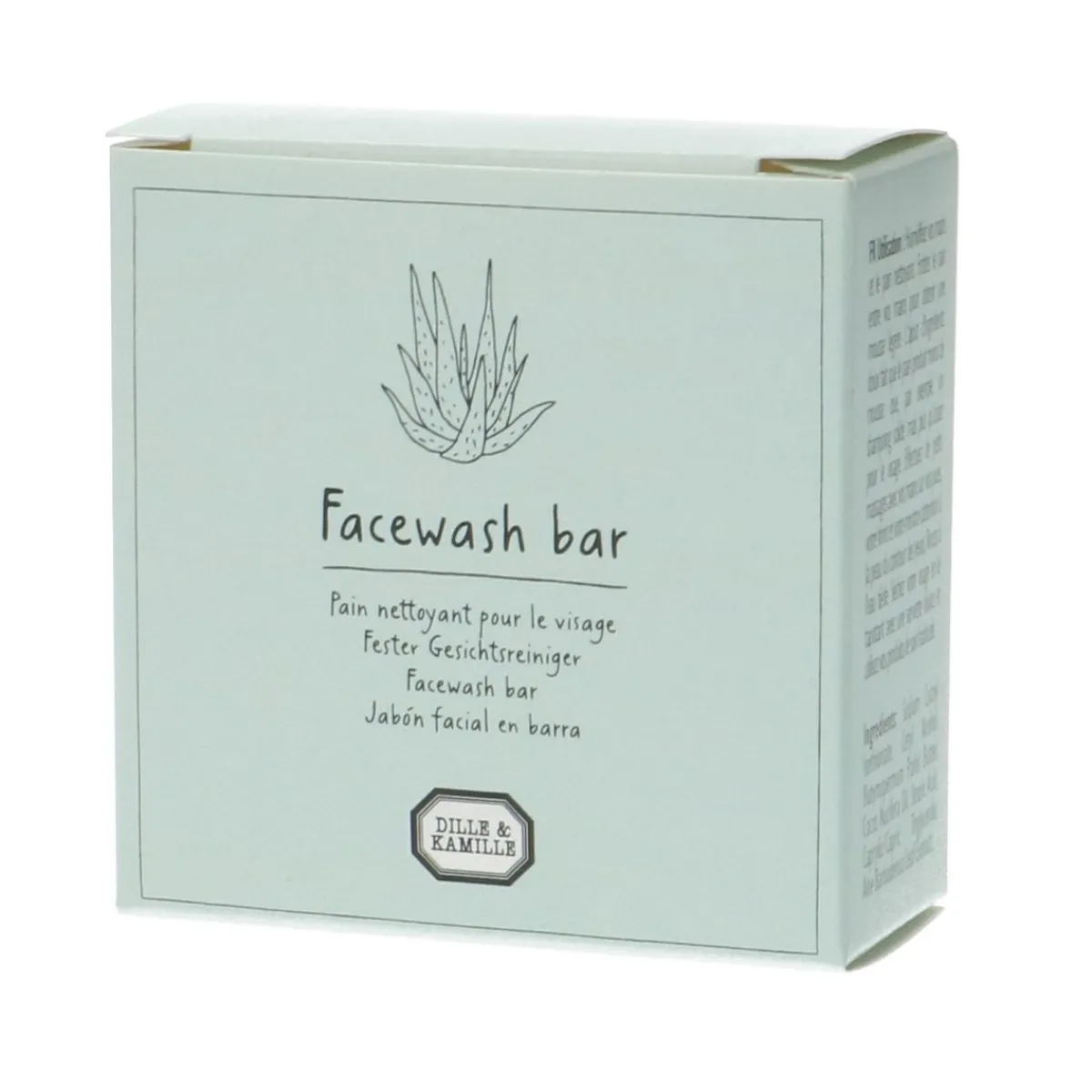 Gezichtsverzorging*DILLE & KAMILLE Face bar, gezichtszeep, 60 g
