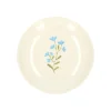 Borden|Serviessets*DILLE & KAMILLE Gebaksbordje, steengoed, blauwe bloem, Ø 16 cm